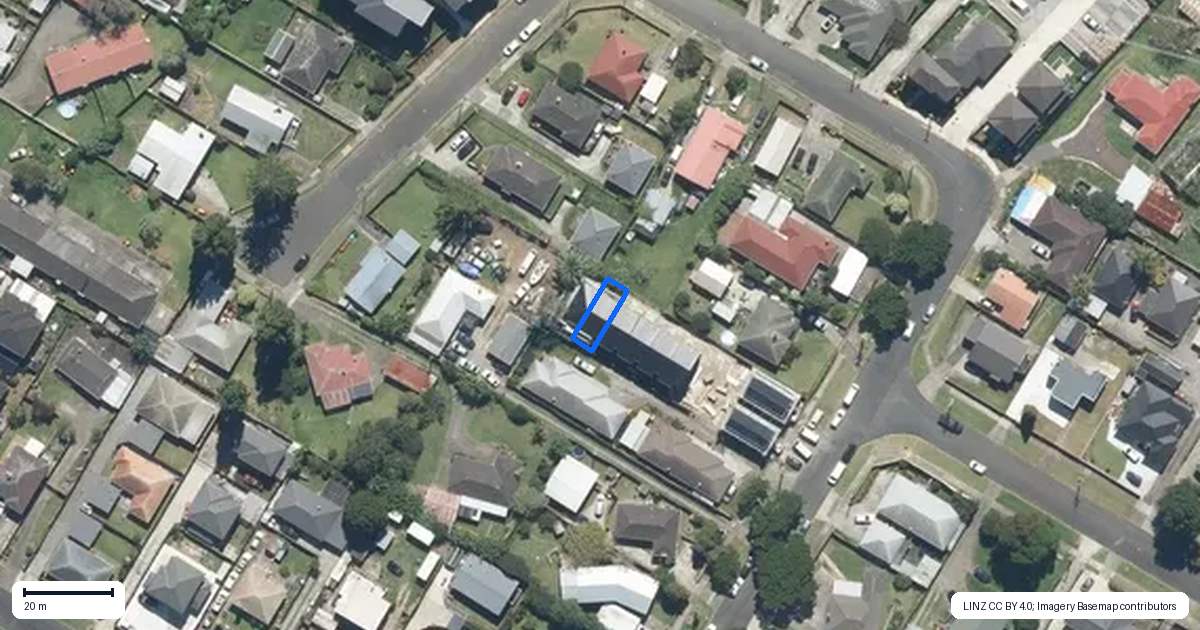 Property context map for 7/19 Calvert Avenue, Mangere East, Auckland