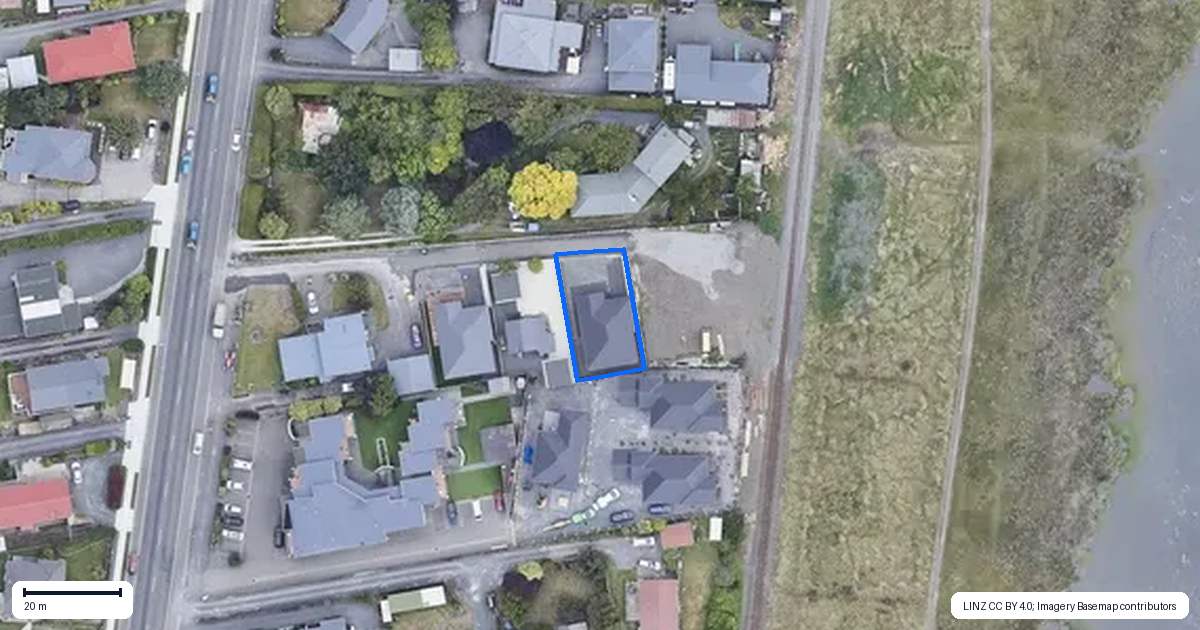 Property context map for 160A Beach Road, Kaikoura