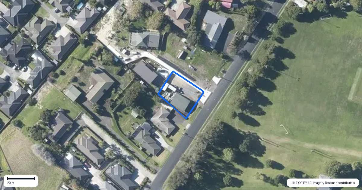 Property context map for 71E Martyn Street, Waiuku