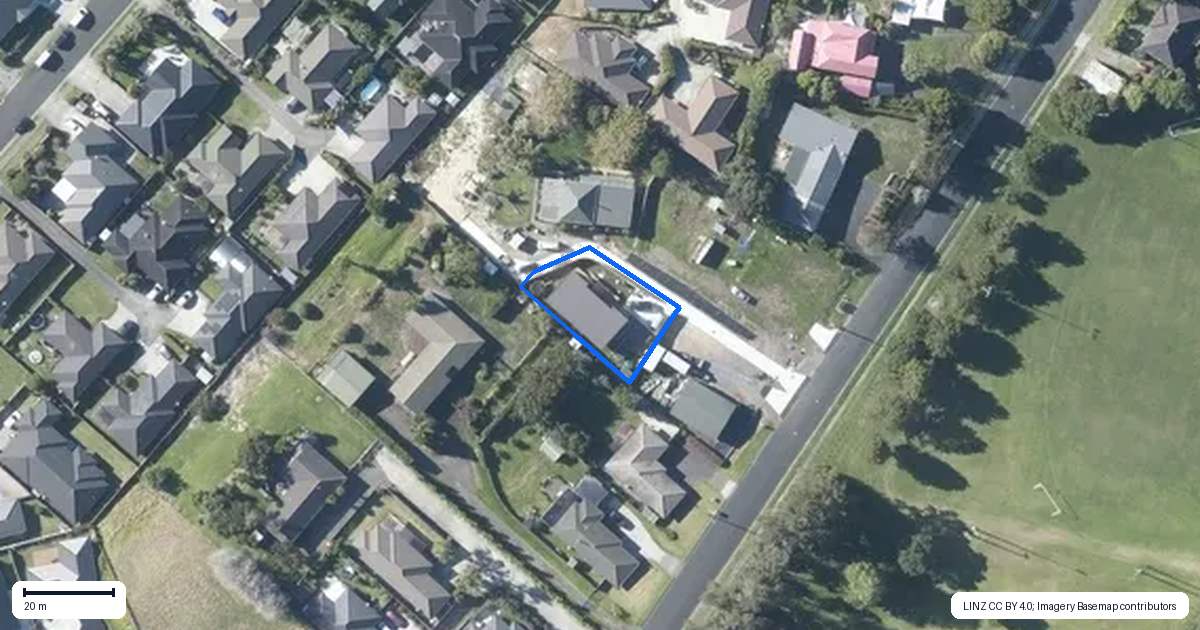Property context map for 71D Martyn Street, Waiuku
