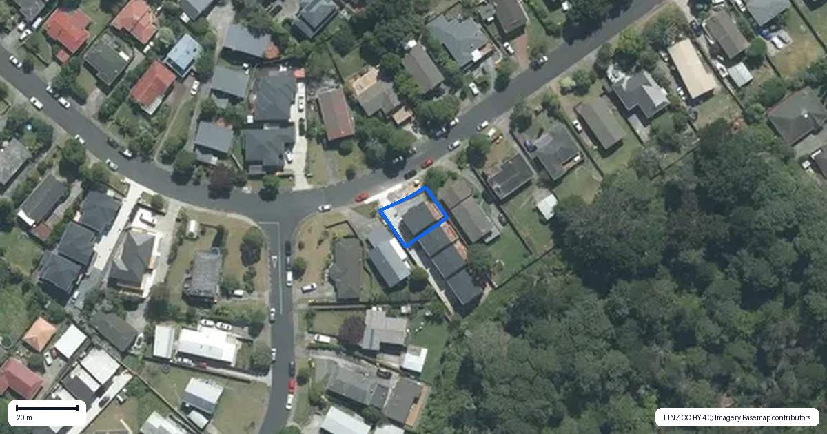 Property context map for 25A Lavery Place, Sunnynook, Auckland