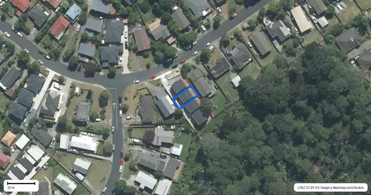 Property context map for 25B Lavery Place, Sunnynook, Auckland