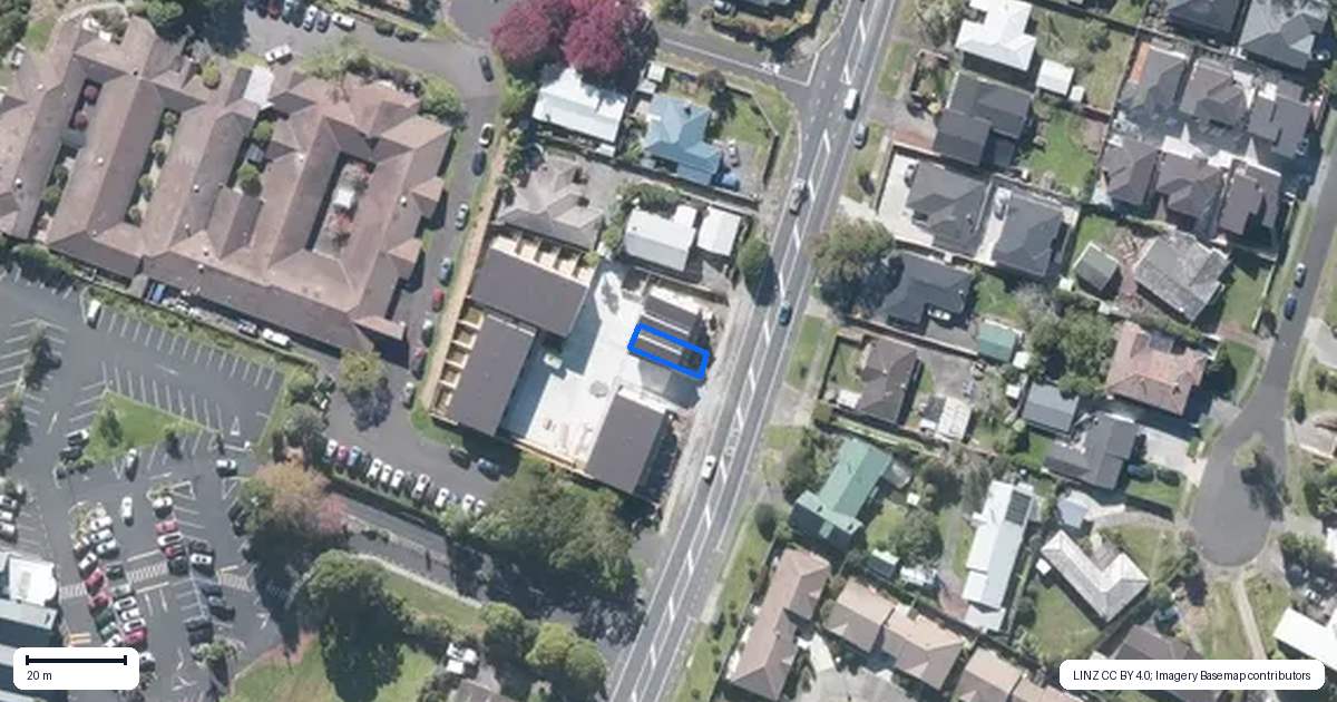 Property context map for 3/101 Botany Road, Botany Downs, Auckland