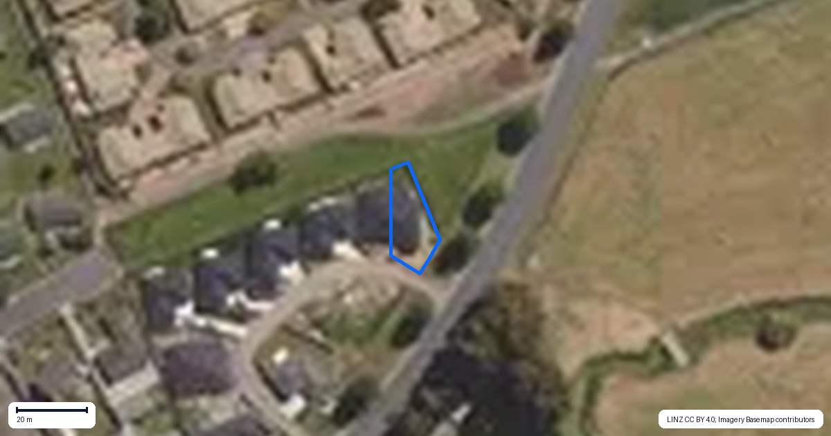 Property context map for 1A Alder Crescent, Mosgiel