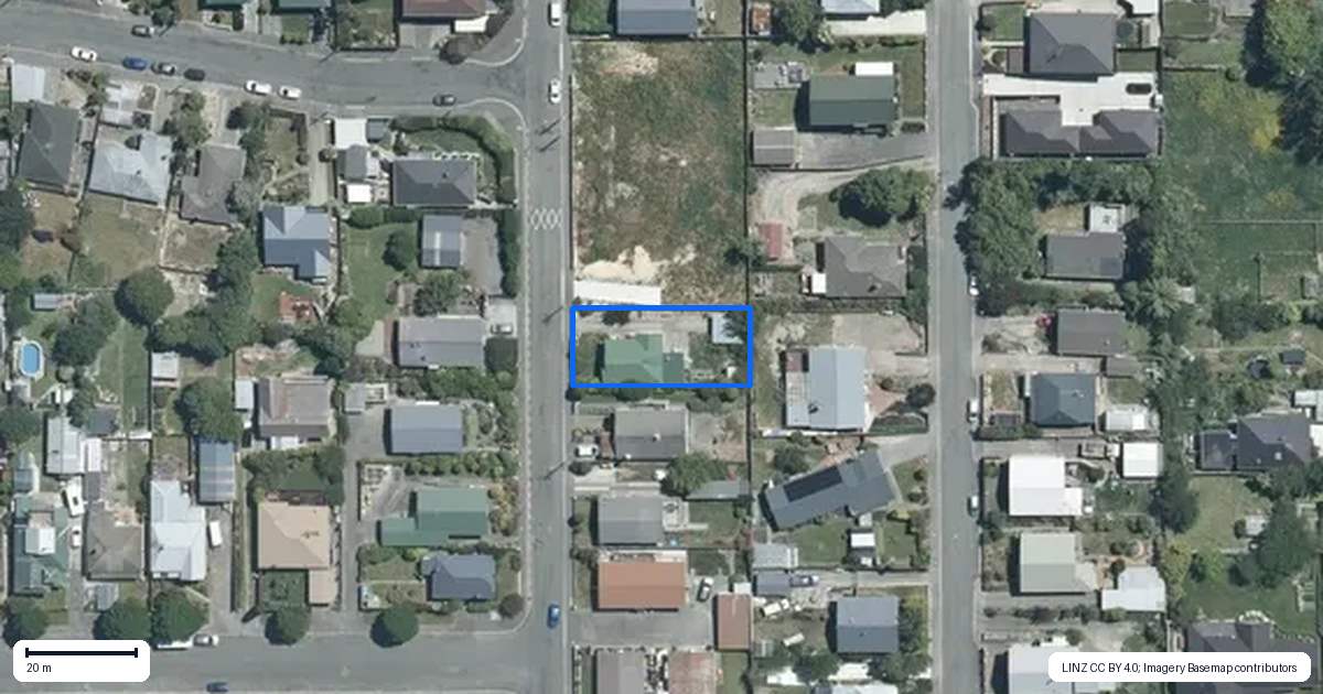 Property context map for 27 Oxford Street, West End, Timaru