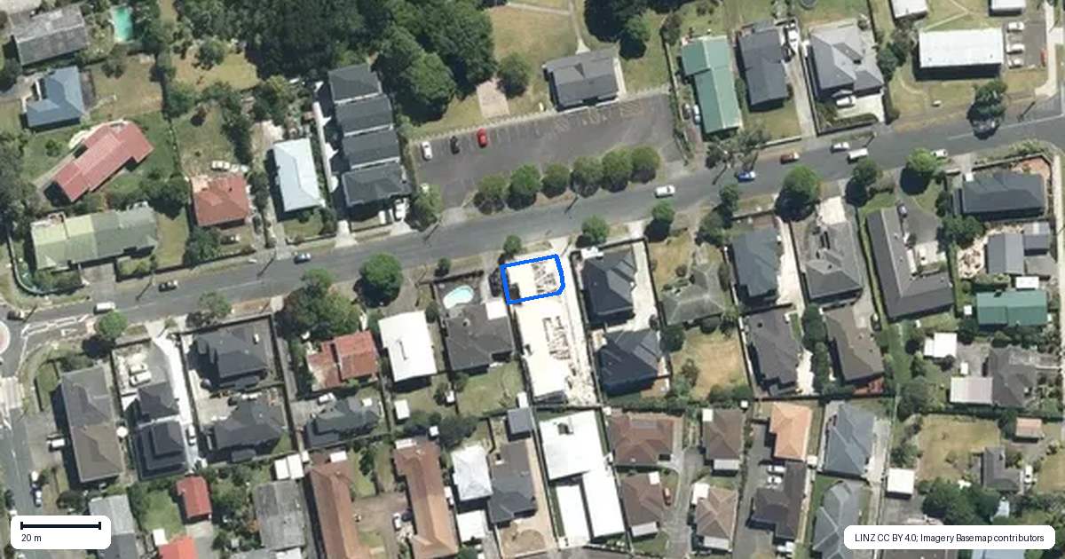 Property context map for 49A Exminster Street, Blockhouse Bay, Auckland