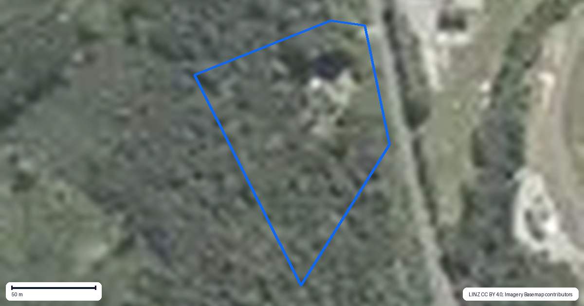 Property context map for 406 Rutherglen Road, Marsden, Greymouth