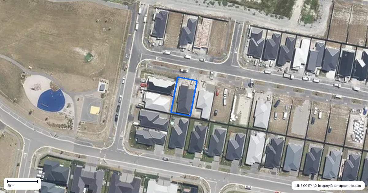 Property context map for 4 Rice Street, Kaiapoi