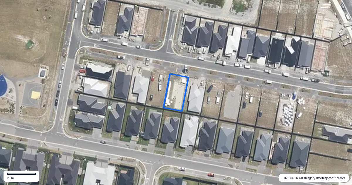 Property context map for 10 Rice Street, Kaiapoi