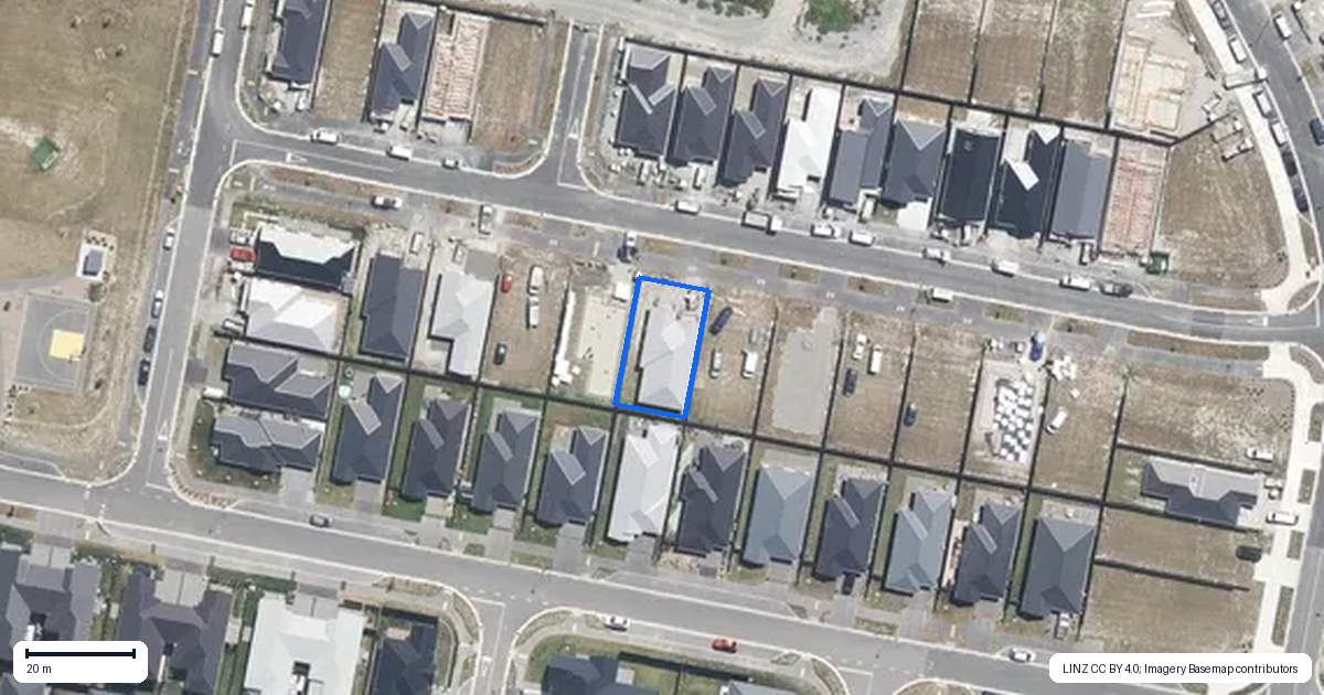 Property context map for 12 Rice Street, Kaiapoi