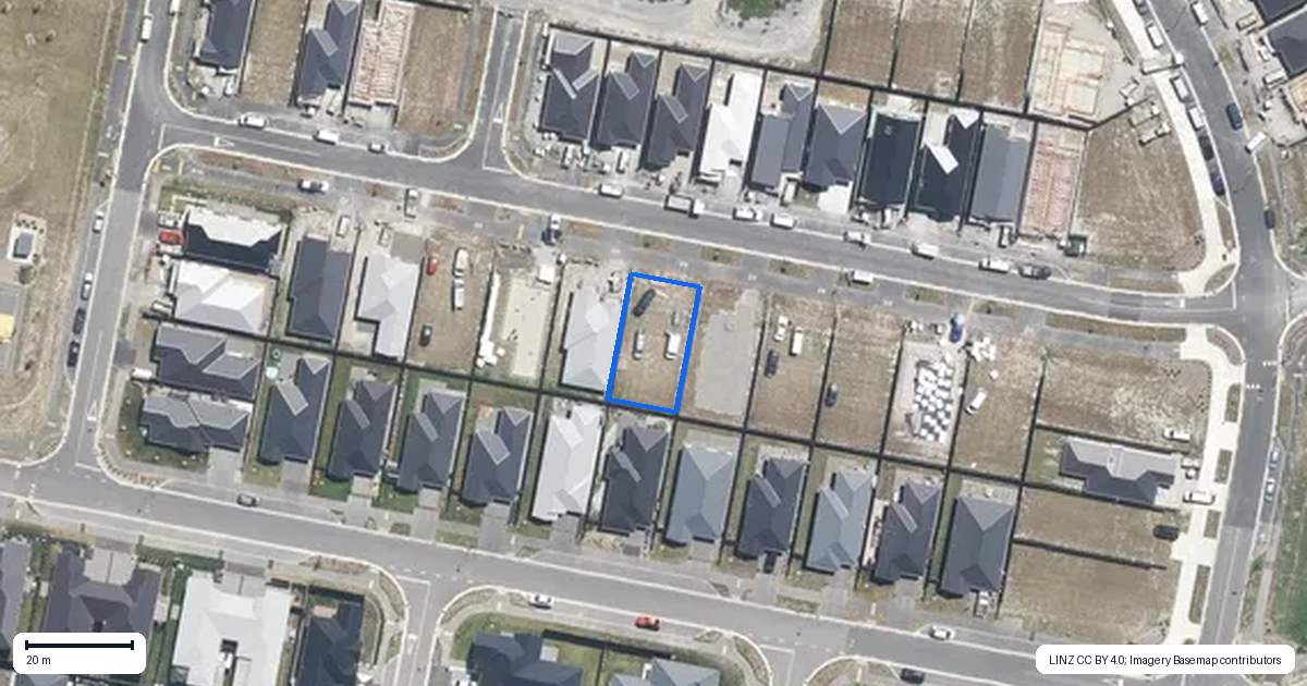 Property context map for 14 Rice Street, Kaiapoi