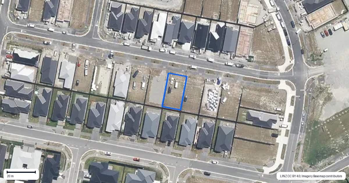 Property context map for 18 Rice Street, Kaiapoi