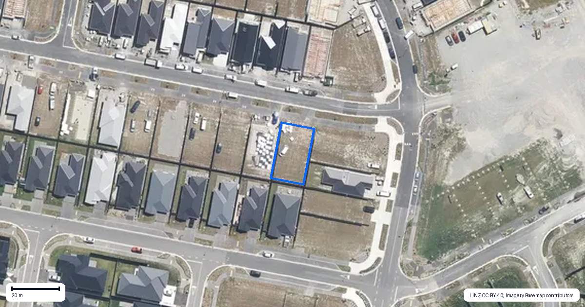 Property context map for 24 Rice Street, Kaiapoi