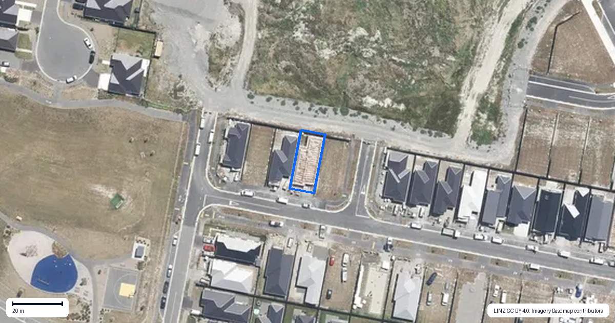 Property context map for 7 Rice Street, Kaiapoi