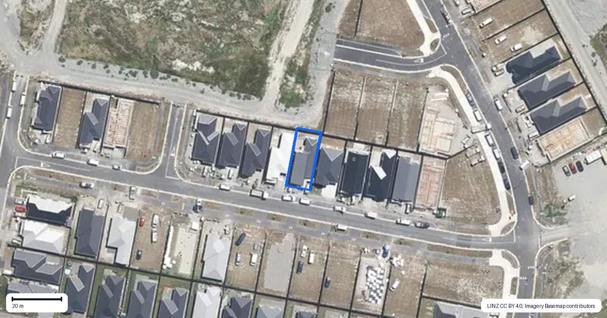 Property context map for 19 Rice Street, Kaiapoi