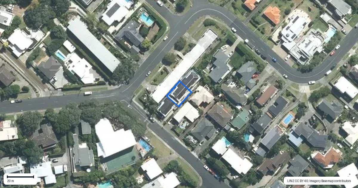 Property context map for 71B Seaview Road, Castor Bay, Auckland