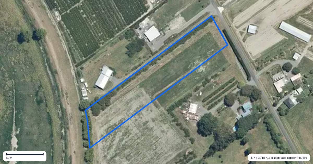 Property context map for 193 Onehunga Road, Bay View, Napier