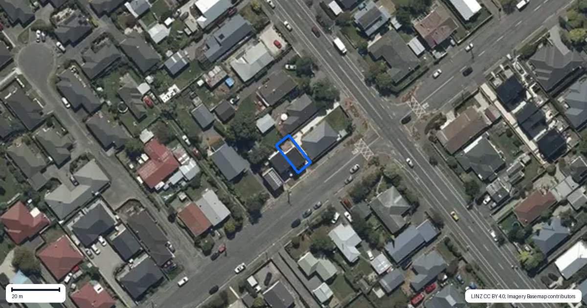 Property context map for 2/71 Edinburgh Street, Spreydon, Christchurch