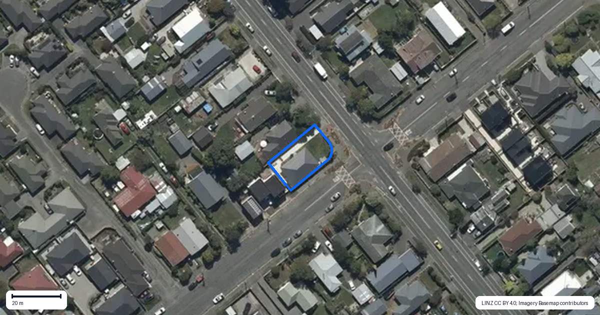 Property context map for 329 Lyttelton Street, Spreydon, Christchurch