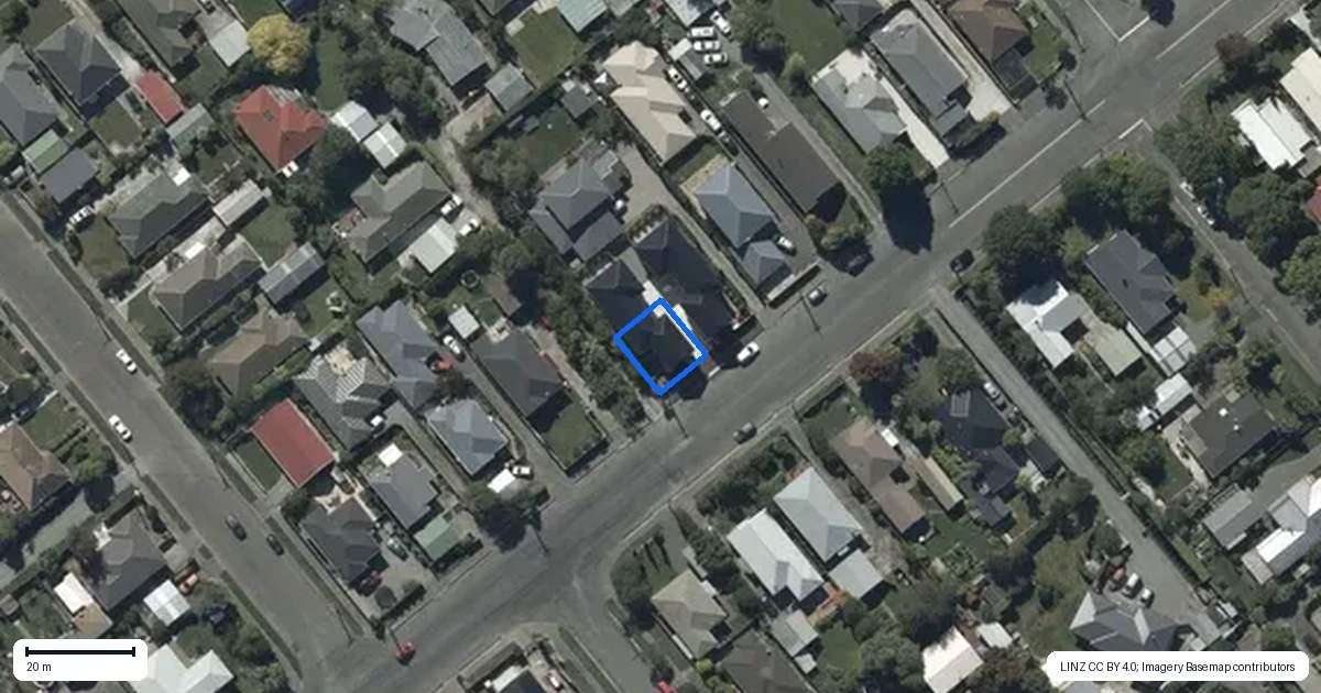Property context map for 1/41 Wychbury Street, Spreydon, Christchurch