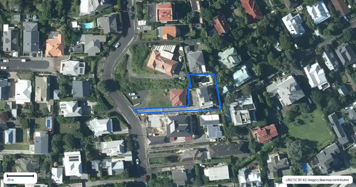 Property context map for 24 Mays Street, Devonport, Auckland