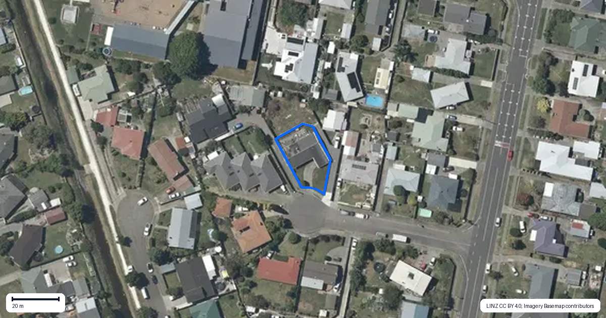 Property context map for 8B Hastie Place, Onekawa, Napier
