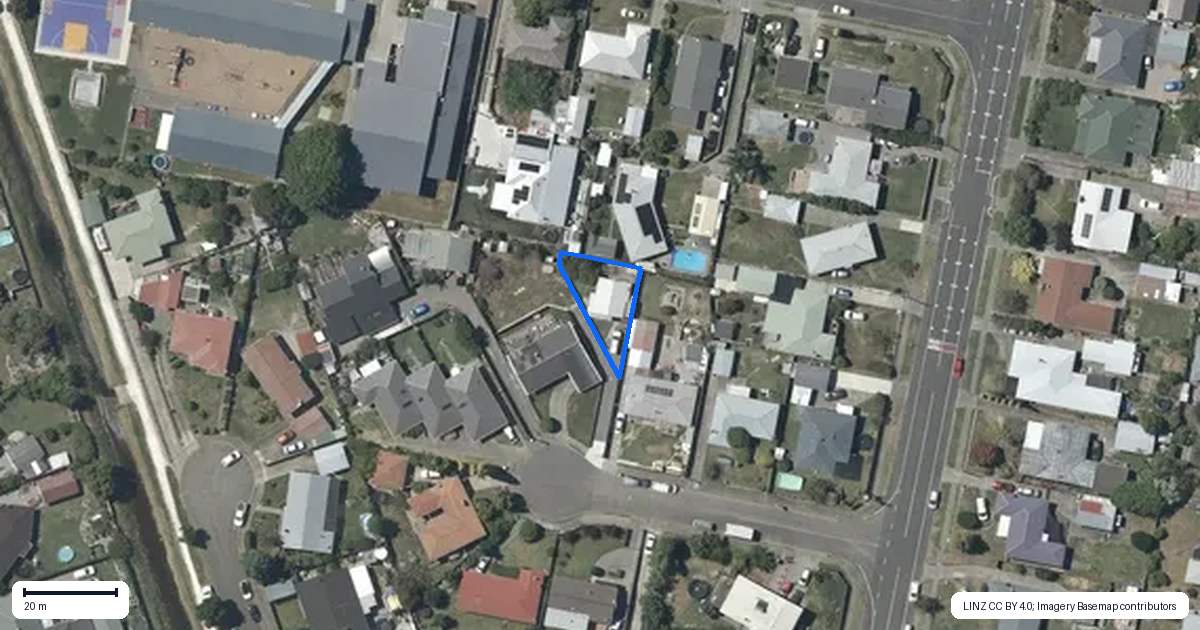 Property context map for 8 Hastie Place, Onekawa, Napier