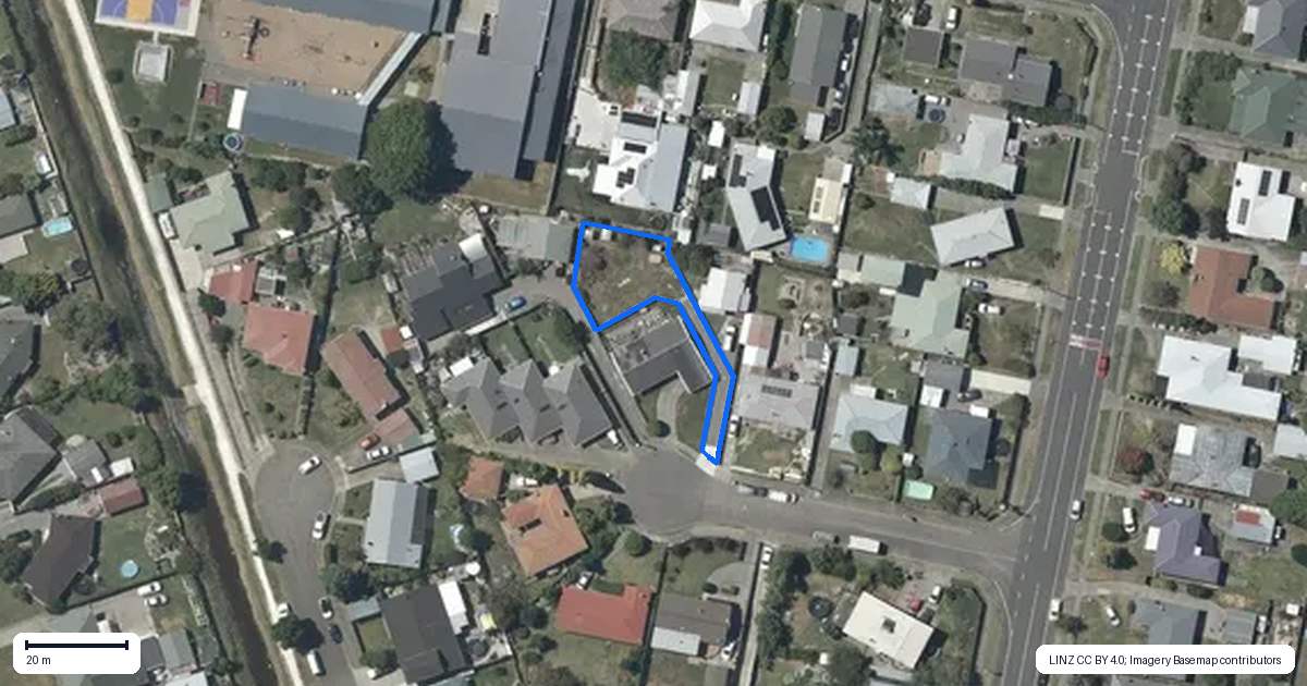 Property context map for 8A Hastie Place, Onekawa, Napier