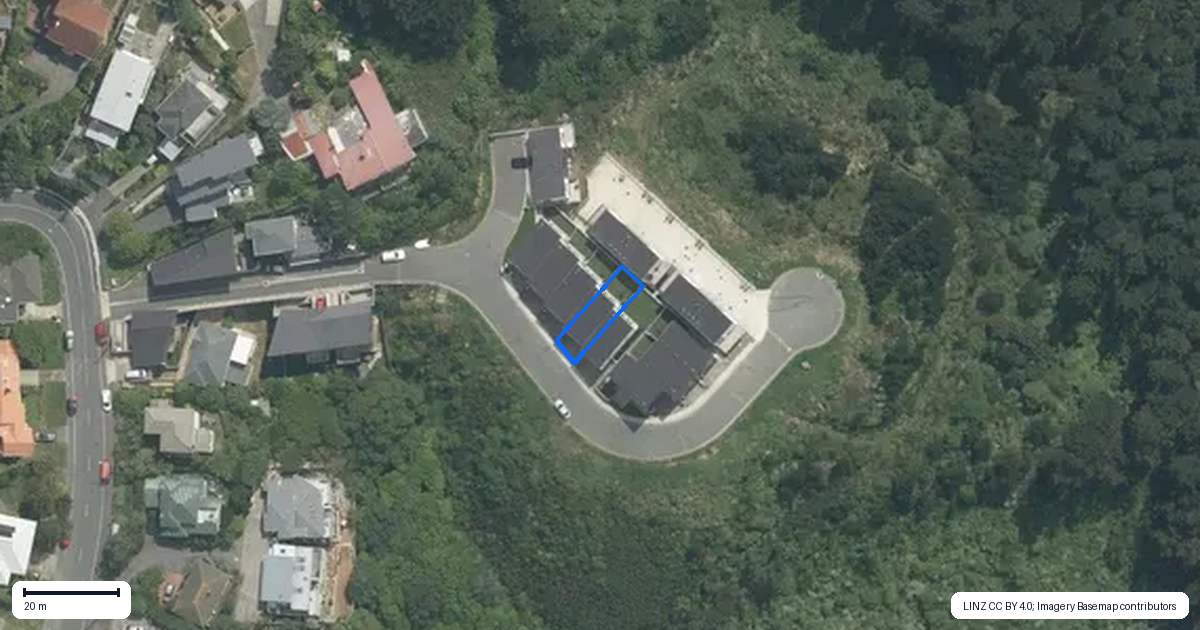 Property context map for 21 Nanda Way, Khandallah, Wellington