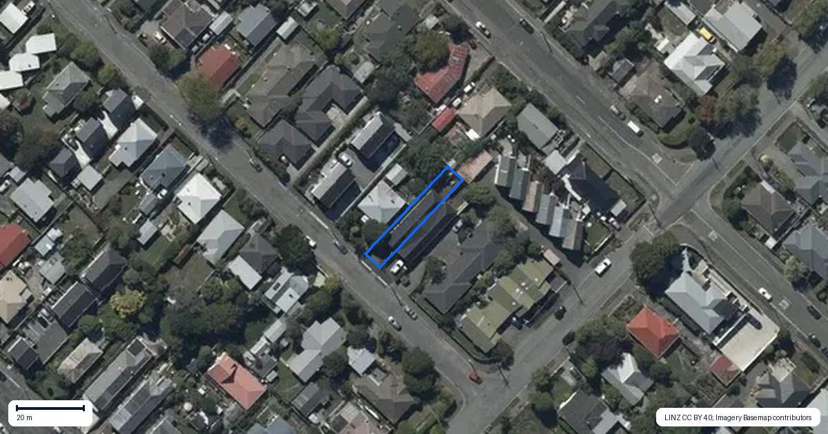 Property context map for 59 Gibbon Street, Sydenham, Christchurch