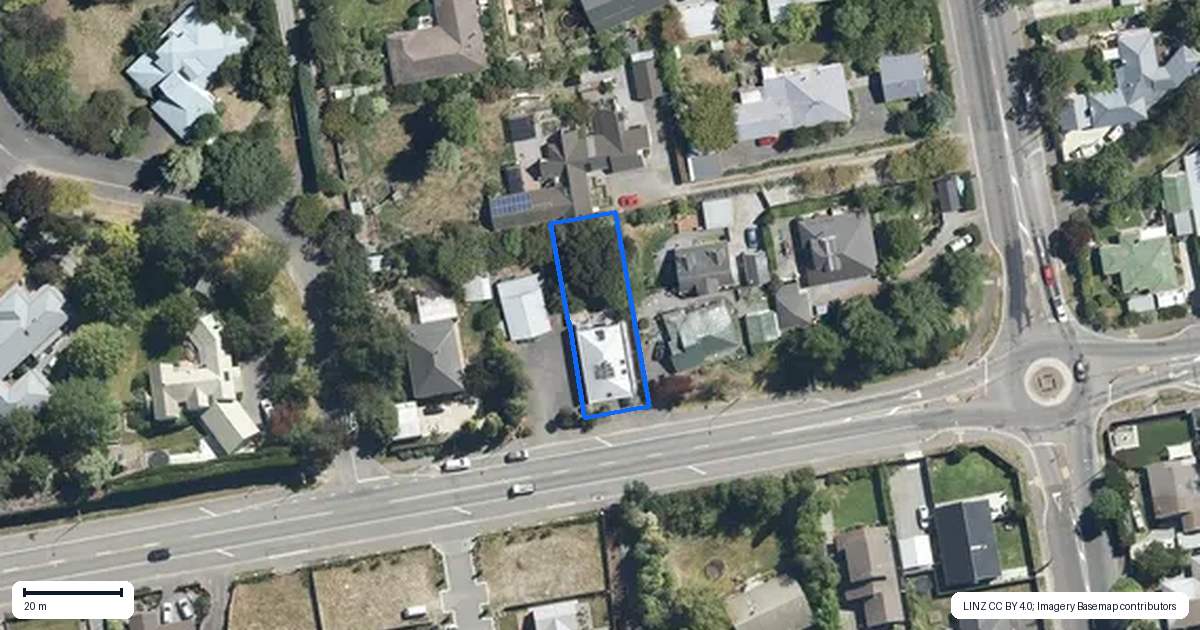 Property context map for 10 Oxford Road, Rangiora