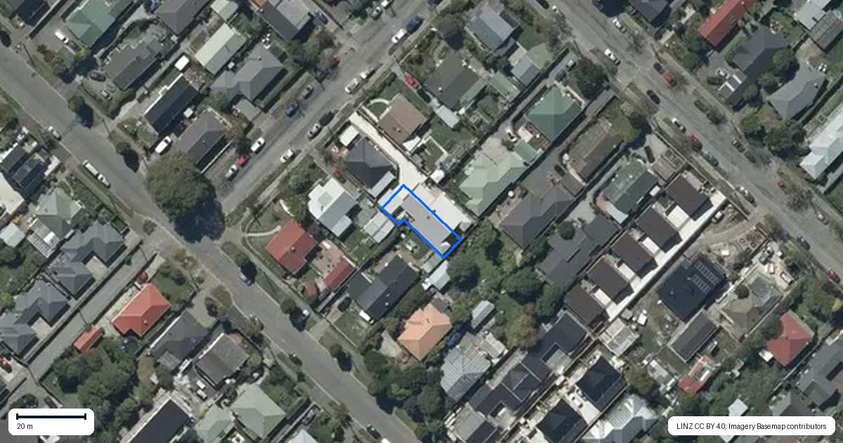 Property context map for 10B Silvester Street, Woolston, Christchurch