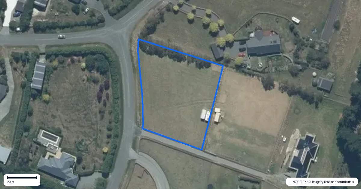 Property context map for 1 Thorndon Close, Kirwee