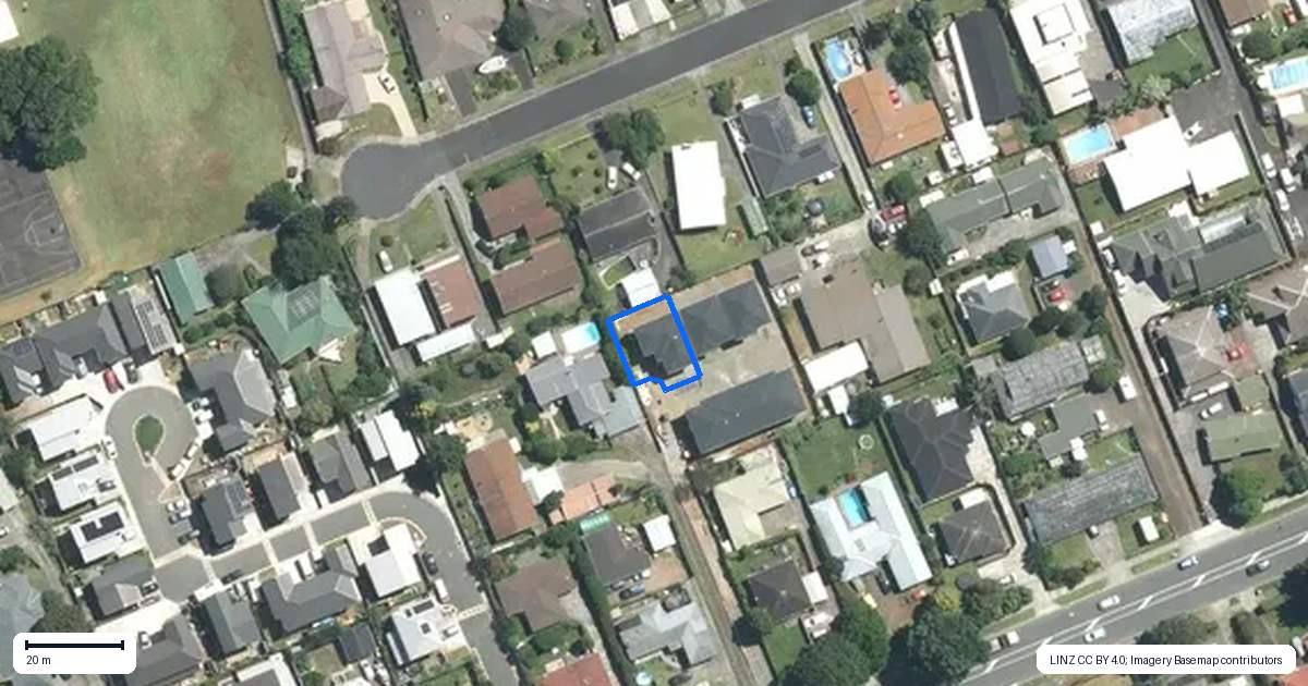 Property context map for 43F Beach Road, Pahurehure, Papakura