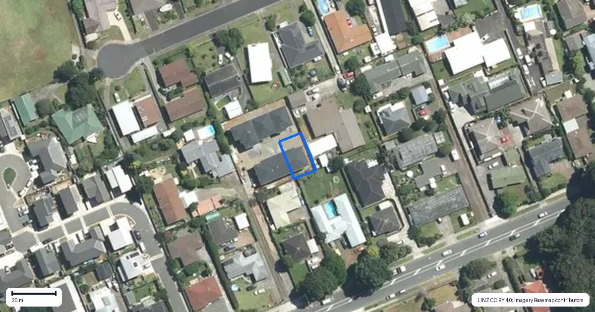 Property context map for 43C Beach Road, Pahurehure, Papakura