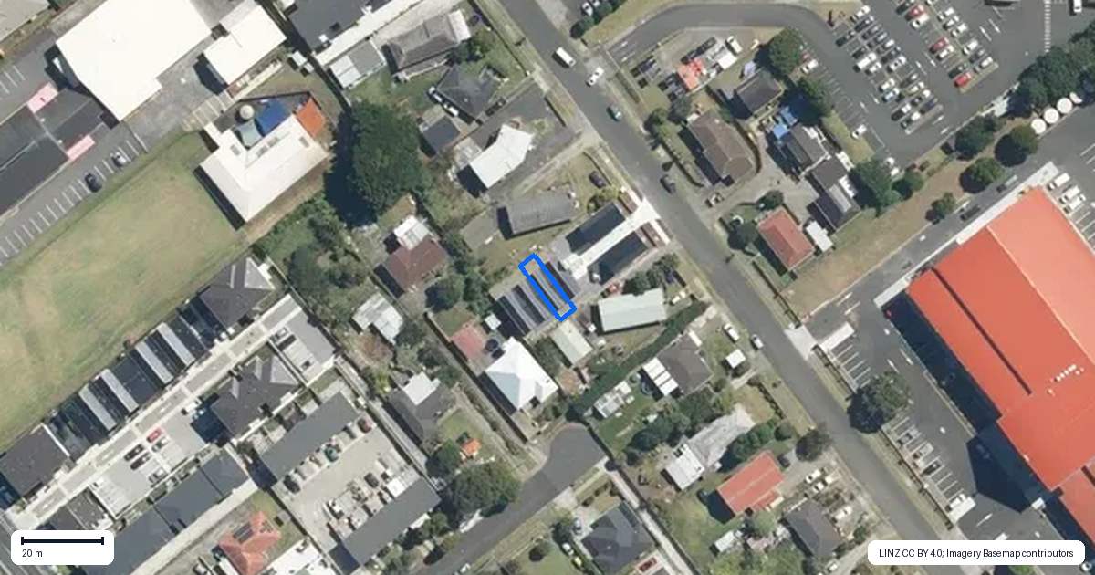 Property context map for 28D Cape Road, Mangere, Auckland