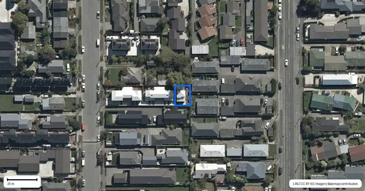 Property context map for 5/32 Allard Street, Edgeware, Christchurch