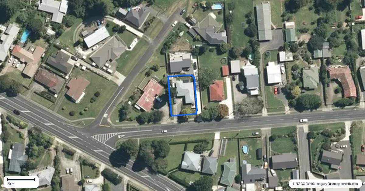 Property context map for 4 Herbert Street, Kihikihi, Te Awamutu