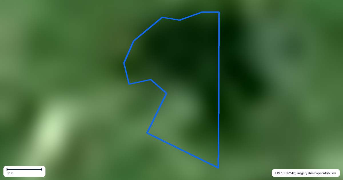 Property context map for 183 Warea Road, Warea