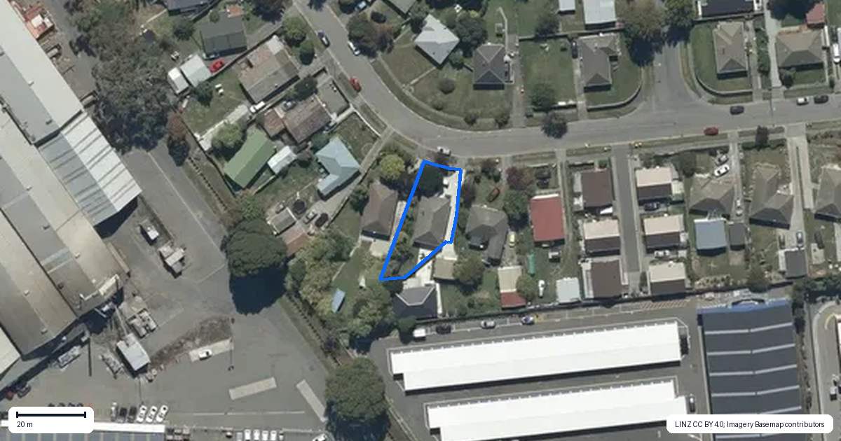 Property context map for 1/19 Tensing Place, Sockburn, Christchurch