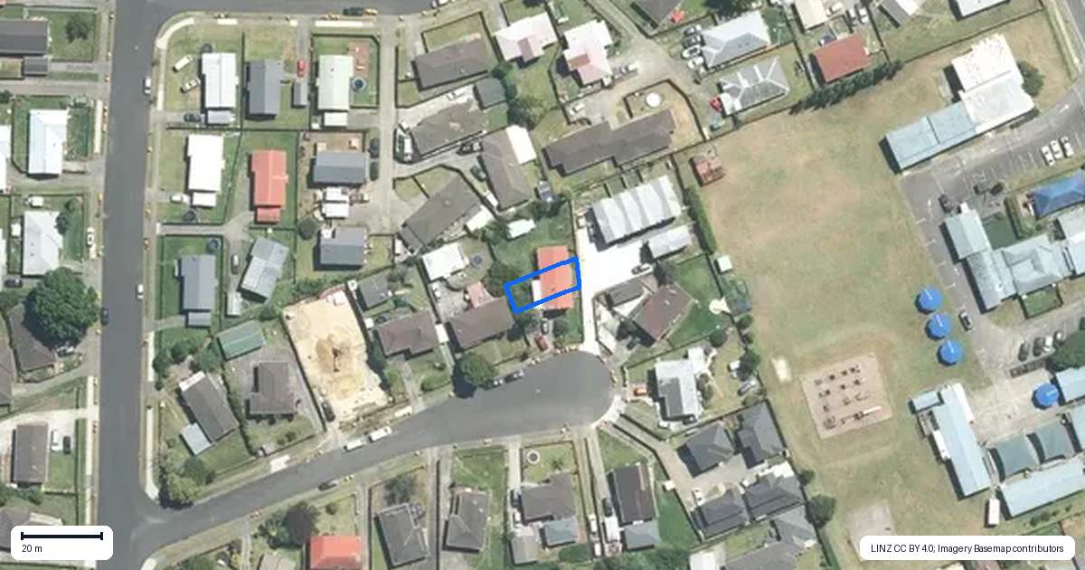 Property context map for 12B Massine Place, Randwick Park, Auckland