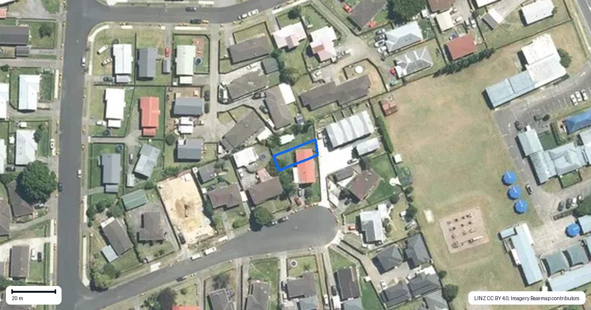 Property context map for 12C Massine Place, Randwick Park, Auckland
