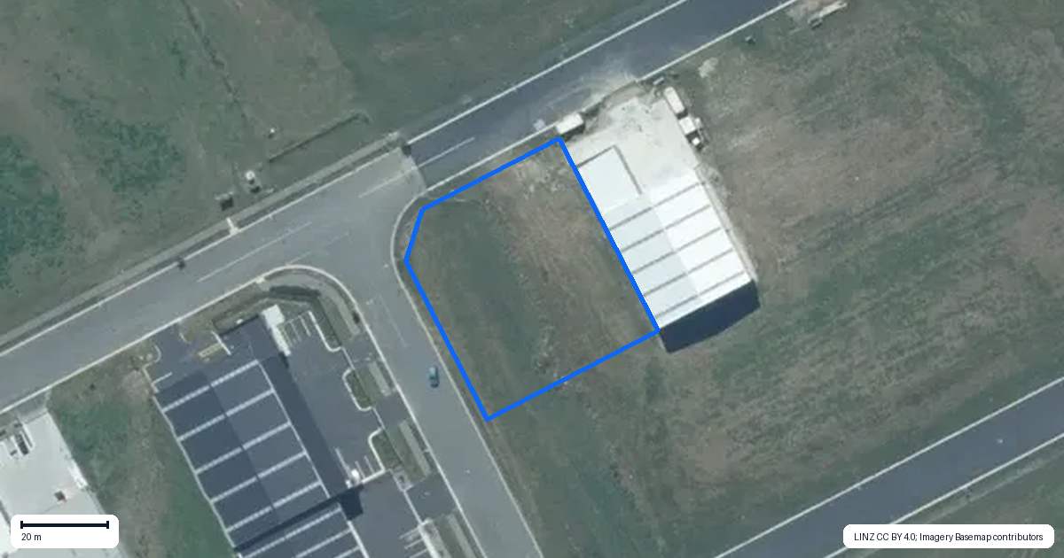Property context map for 38 Factory Drive, Rolleston