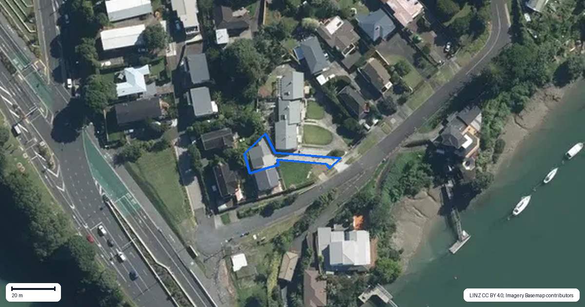 Property context map for 14D Bridge Street, Panmure, Auckland