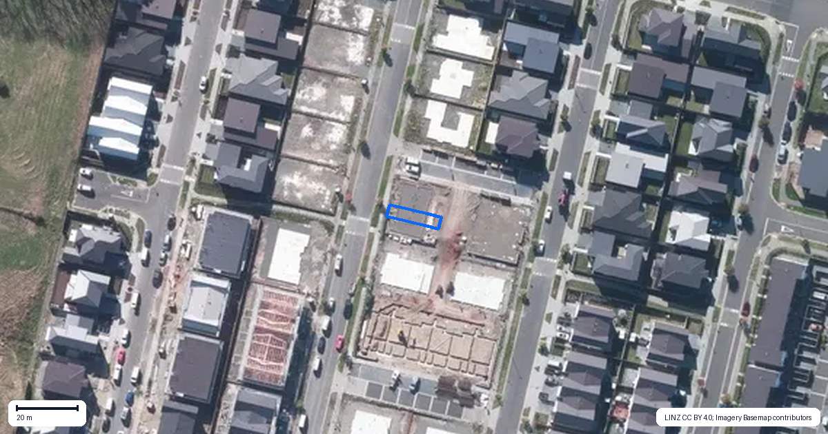 Property context map for 21 Samuel Marsden Place, Whenuapai, Auckland