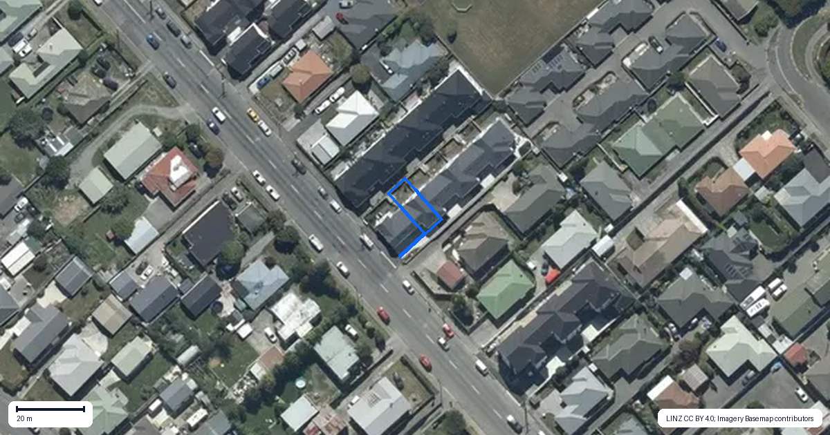 Property context map for 2/47 Amyes Road, Hornby, Christchurch
