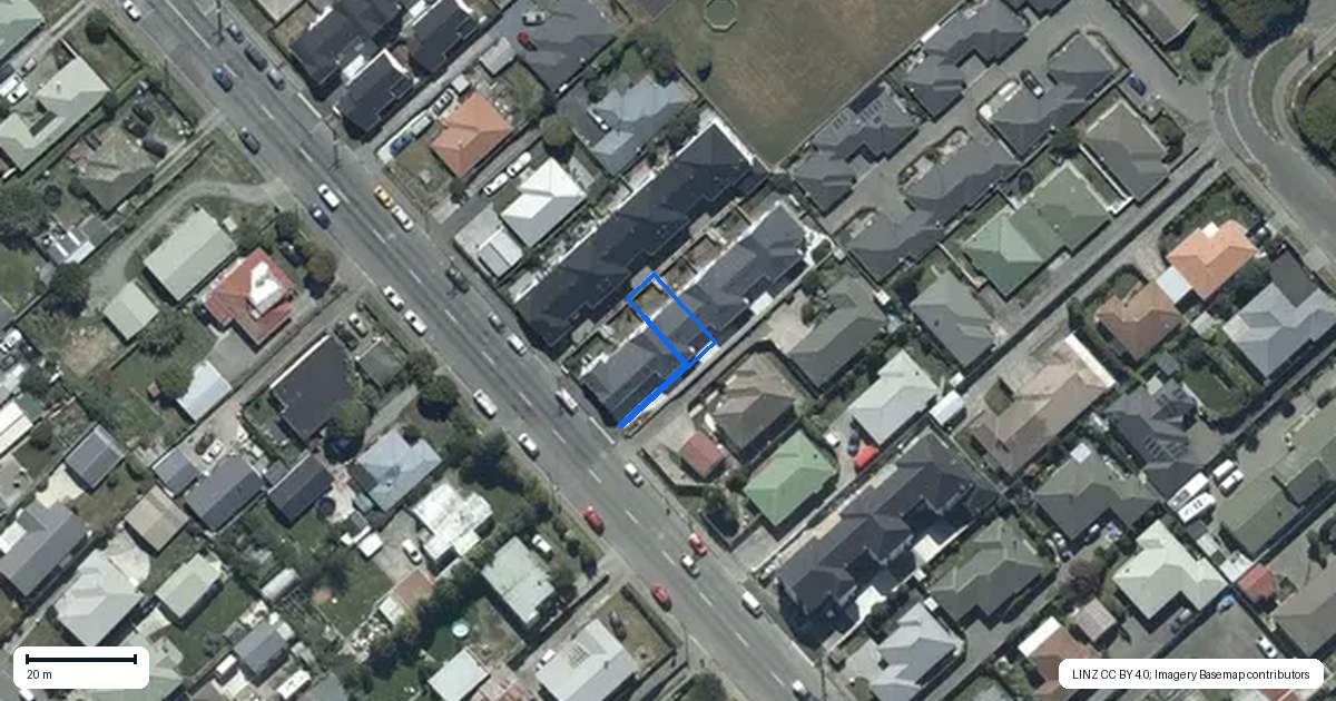 Property context map for 3/47 Amyes Road, Hornby, Christchurch