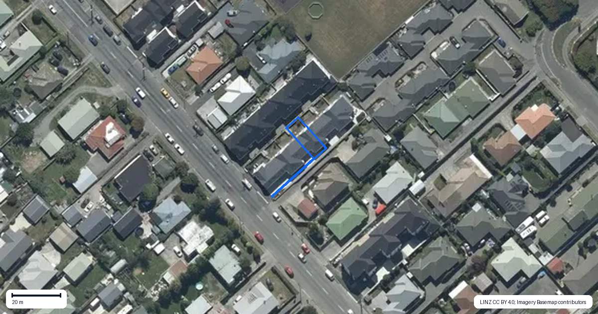 Property context map for 4/47 Amyes Road, Hornby, Christchurch