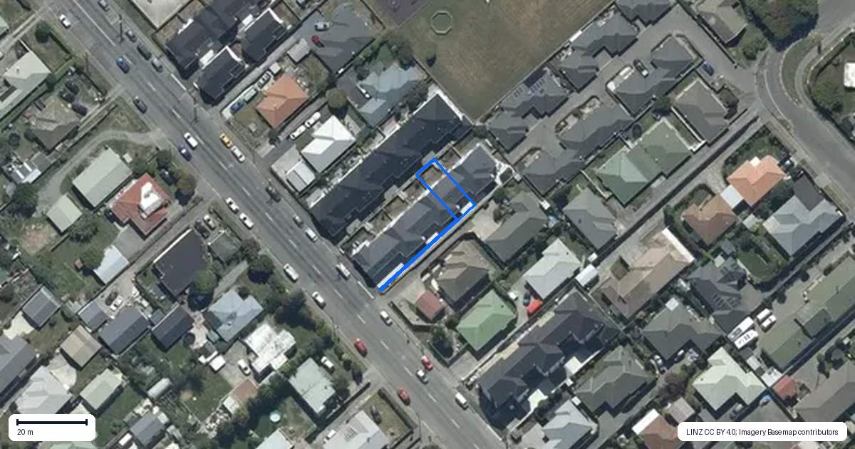 Property context map for 5/47 Amyes Road, Hornby, Christchurch
