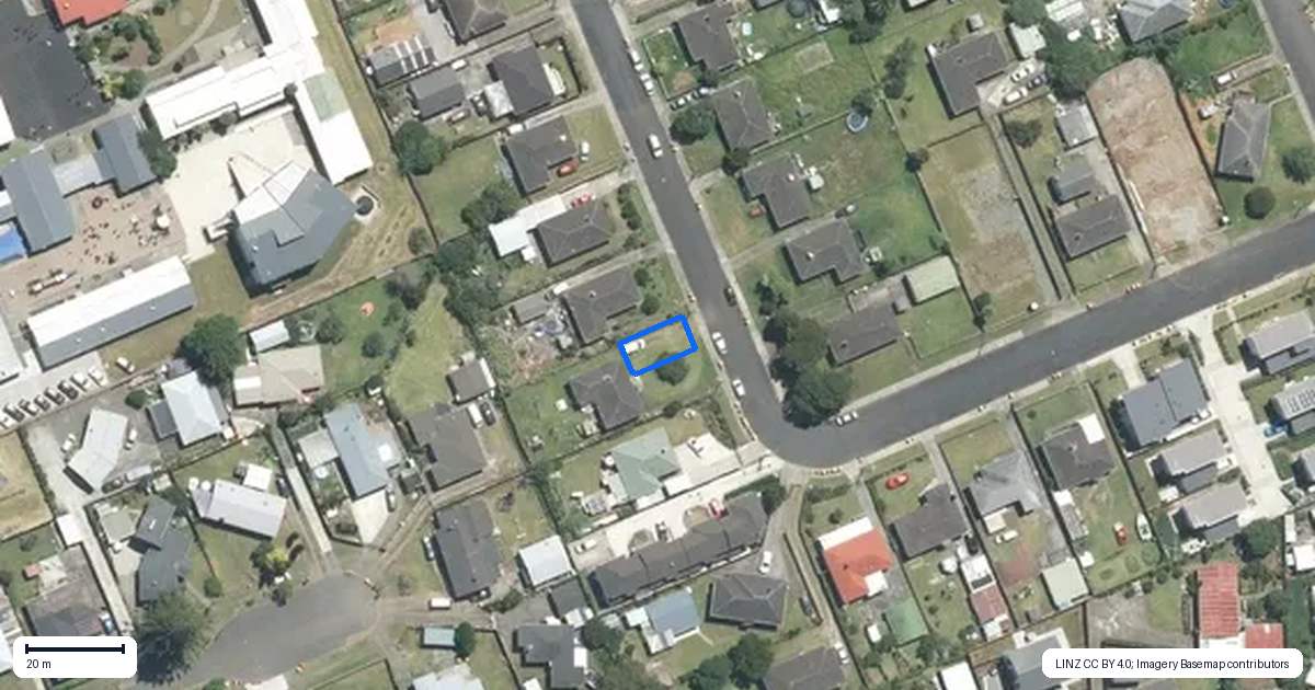 Property context map for 36B Watts Road, Manurewa, Auckland